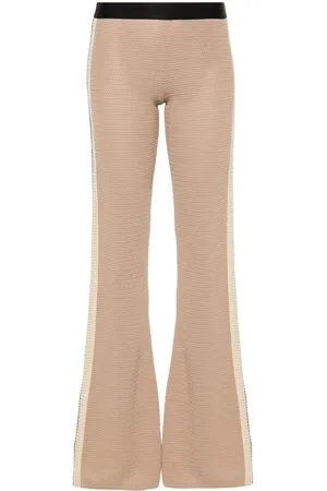 Palm Angels Pantaloni svasati con logo
