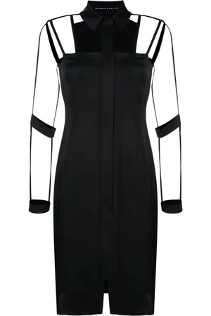 Gloria Coelho Chemisier Optical Illusion midi