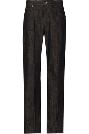 Dolce & Gabbana Jeans a gamba ampia con applicazione