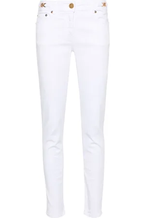 VERSACE Jeans skinny con placca Medusa