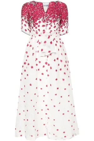 Baruni Abito Lobella lungo a fiori jacquard