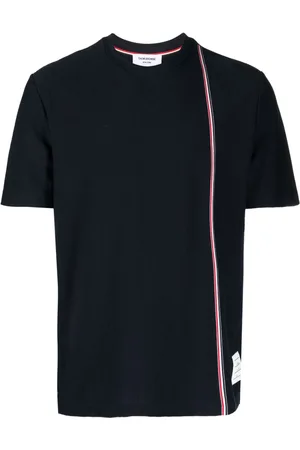 Thom Browne T-shirt con banda RWB