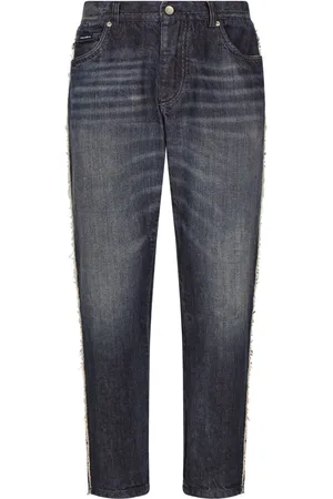Dolce & Gabbana Jeans affusolati con placca logo