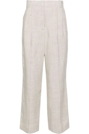 Rohe Pantaloni a gamba ampia con pieghe