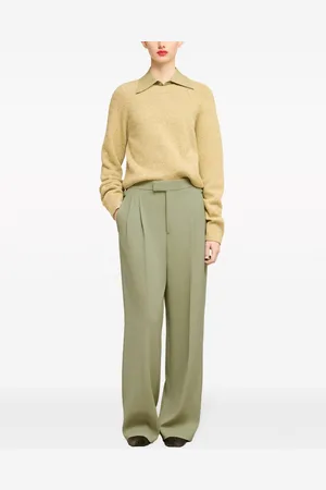 Ami Pantaloni dritti con pieghe