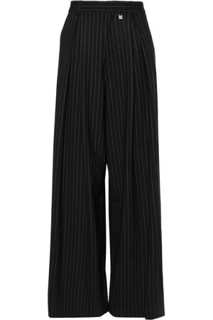 GIUSEPPE DI MORABITO Pantaloni svasati gessati