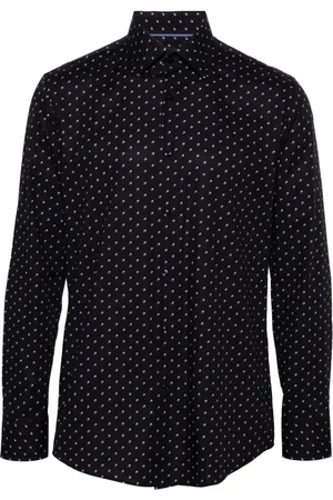 HUGO BOSS Camicia con stampa geometrica