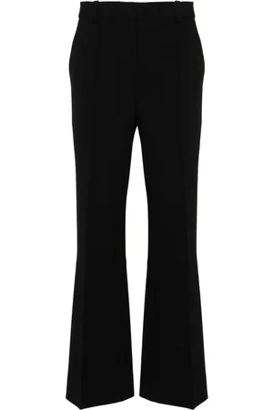 Victoria Beckham Pantaloni sartoriali svasati in misto cotone