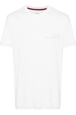 ISAIA T-shirt con cuciture a contrasto
