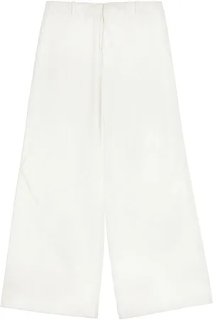Maison Margiela Pantaloni a gamba ampia con coulisse