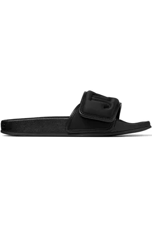 Jimmy Choo Sandali slides Fitz con logo goffrato