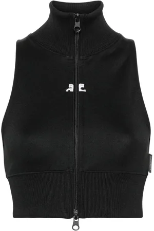Courrèges Canotta crop con zip