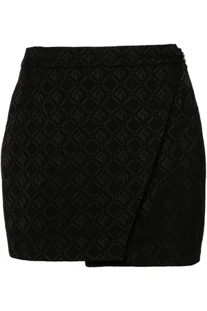 Marine Serre Minigonna con effetto jacquard