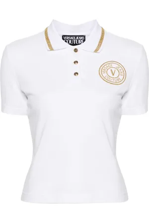 VERSACE Polo con ricamo
