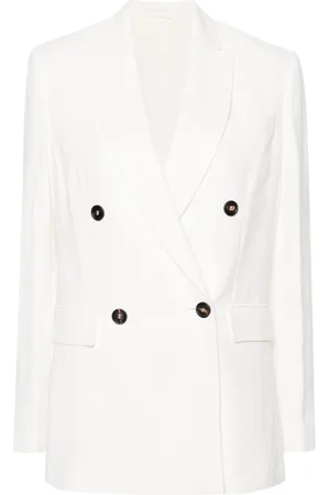 Brunello Cucinelli Blazer doppiopetto con revers a lancia