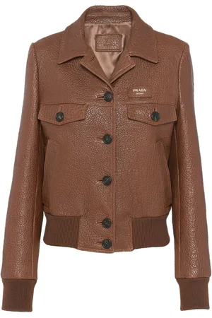 Prada Giacca goffrata in pelle