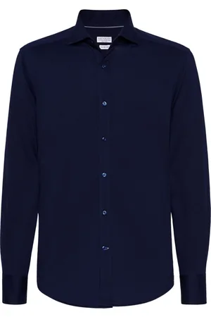 Brunello Cucinelli Camicia con colletto ampio