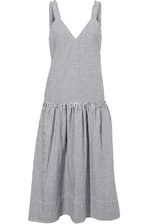 Proenza Schouler Abito midi a quadri Sasha