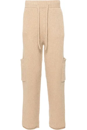 Alanui Pantaloni Finest dritti a coste