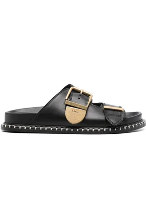 Chloé Sandali slides in pelle Rebecca
