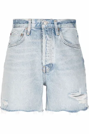 AGOLDE Shorts denim con effetto vissuto