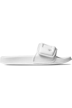 Jimmy Choo Sandali slides Fitz con logo goffrato