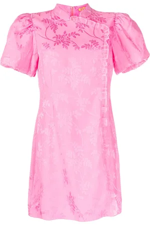 KITRI Abito Philippa corto con motivo jacquard