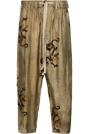 UMA WANG Pantaloni affusolati con stampa