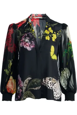 ALICE+OLIVIA Blusa Ilan a fiori