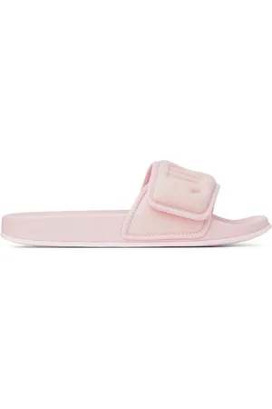 Jimmy Choo Sandali slides Fitz con logo goffrato
