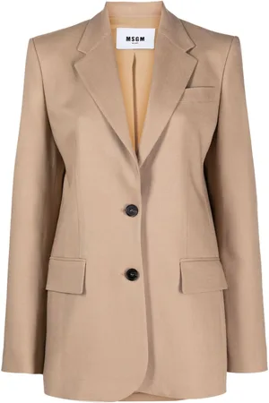 Msgm Blazer monopetto con revers a lancia