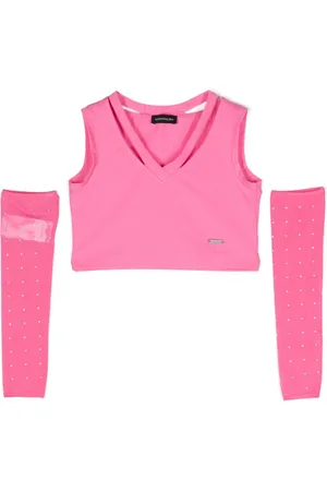 MONNALISA Top corto con strass