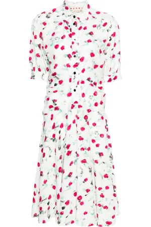 Marni Abito midi con stampa Reverie