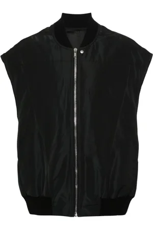 Rick Owens Gilet imbottito con colletto a coste