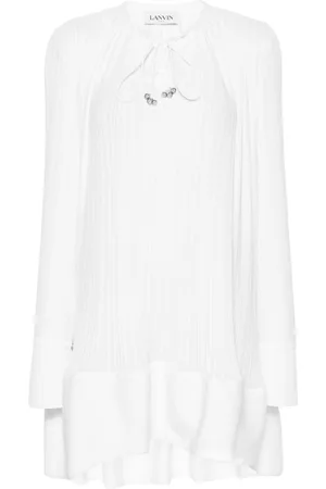 Lanvin Abito corto plissettato