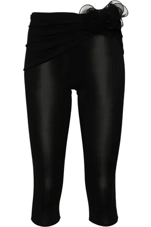 MAGDA BUTRYM Leggings crop con applicazione a fiori