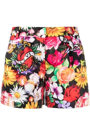 Philipp Plein Shorts a fiori Love Flowers