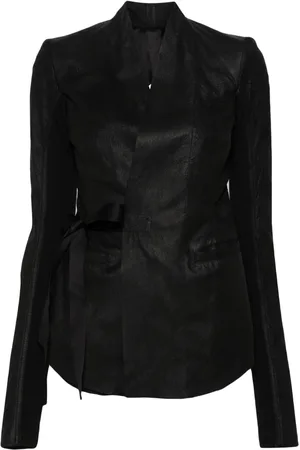 Rick Owens Giacca con effetto craquelé