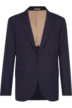 Brunello Cucinelli Blazer monopetto a quadri
