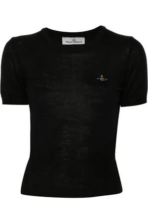 Vivienne Westwood Top con ricamo Orb