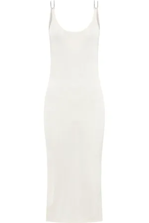 DION LEE Abito midi semi trasparente