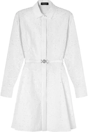 VERSACE Chemisier Sangallo con ricamo Barocco