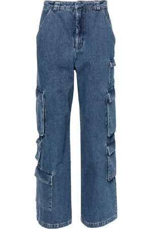 Axel Arigato Jeans cargo Roam a gamba ampia