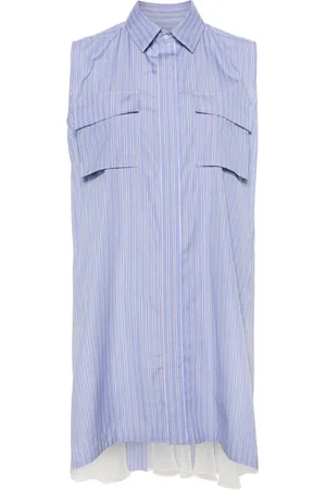 SACAI Chemisier smanicato a righe