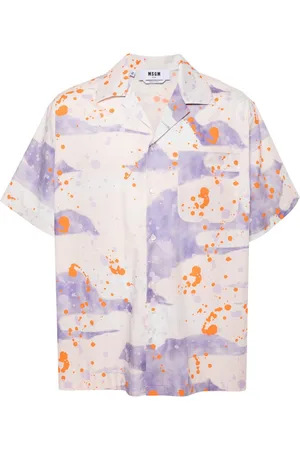 Msgm Camicia con stampa vernice