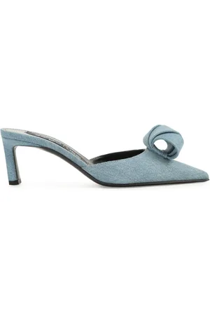 Sergio Rossi Mules Bigoudi denim