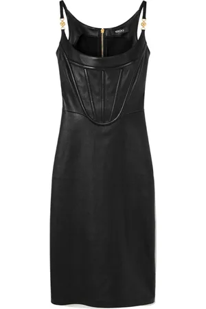 VERSACE Abito midi stile corsetto