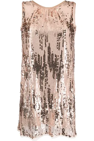 TALBOT RUNHOF Abito corto smanicato con paillettes