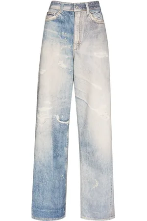 OUR LEGACY Jeans boyfriend con effetto vissuto