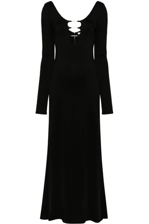 ALICE+OLIVIA Abito Kalena lungo cut-out